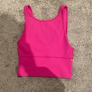 Lululemon hot pink high neck top